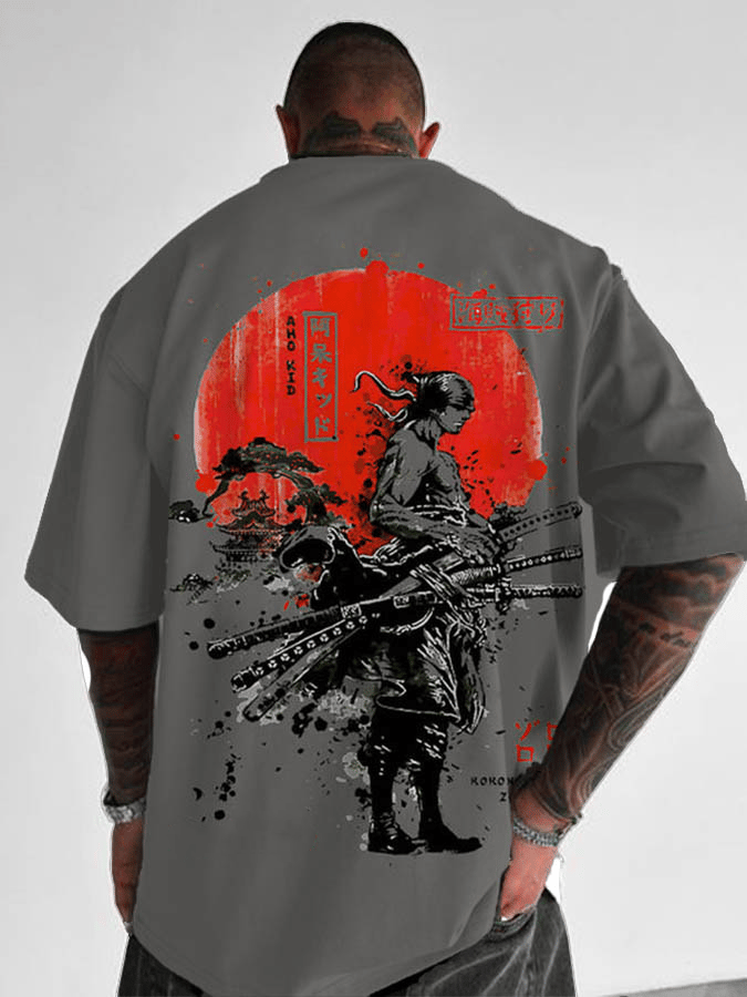 Anime Merchandise For Women - Tek Parça Aksiyon Anime Zoro Baskı