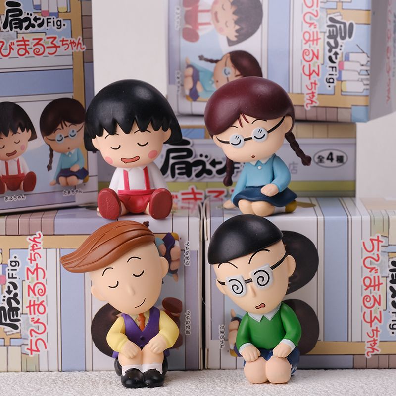 Anime Merchandise From Japan - 4 Parça Kawaii Chibi Maruko Chan