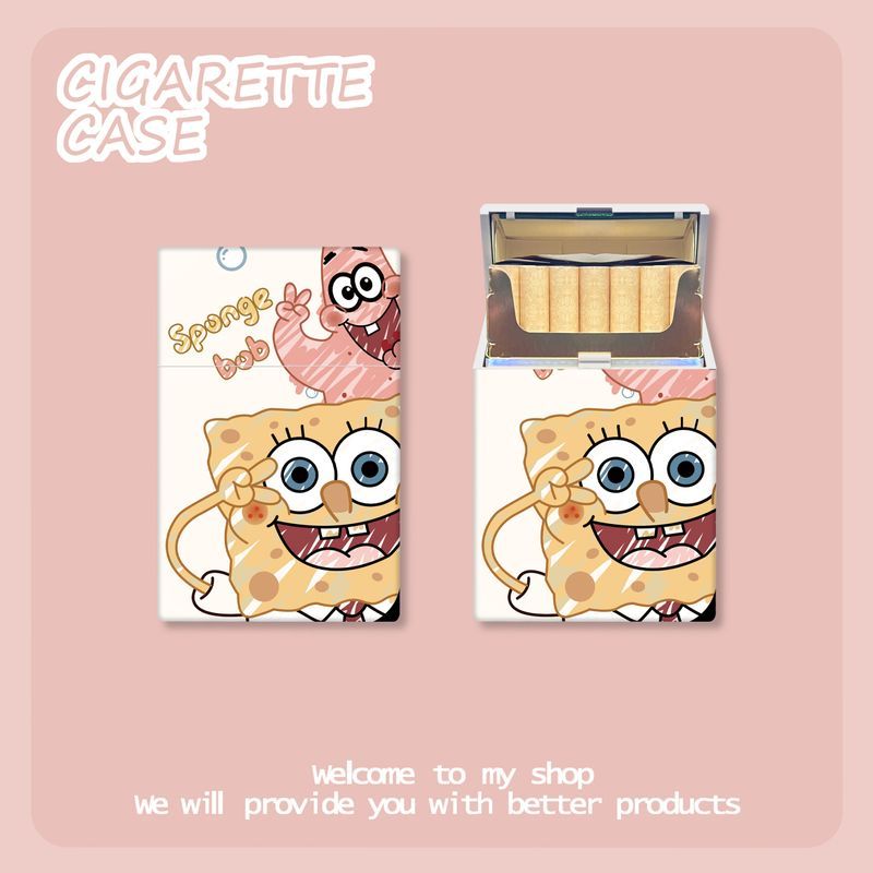 Manga Storage Box - Sevimli Sünger Bob Sigara Kutusu Karikatür