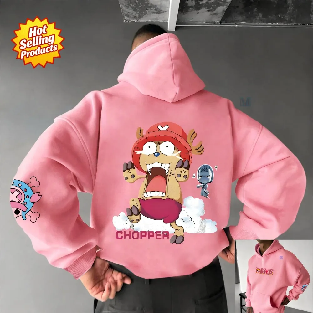 Anime Merchandise Shop - Tek Parça Kapüşonlu Üst Tony Tony