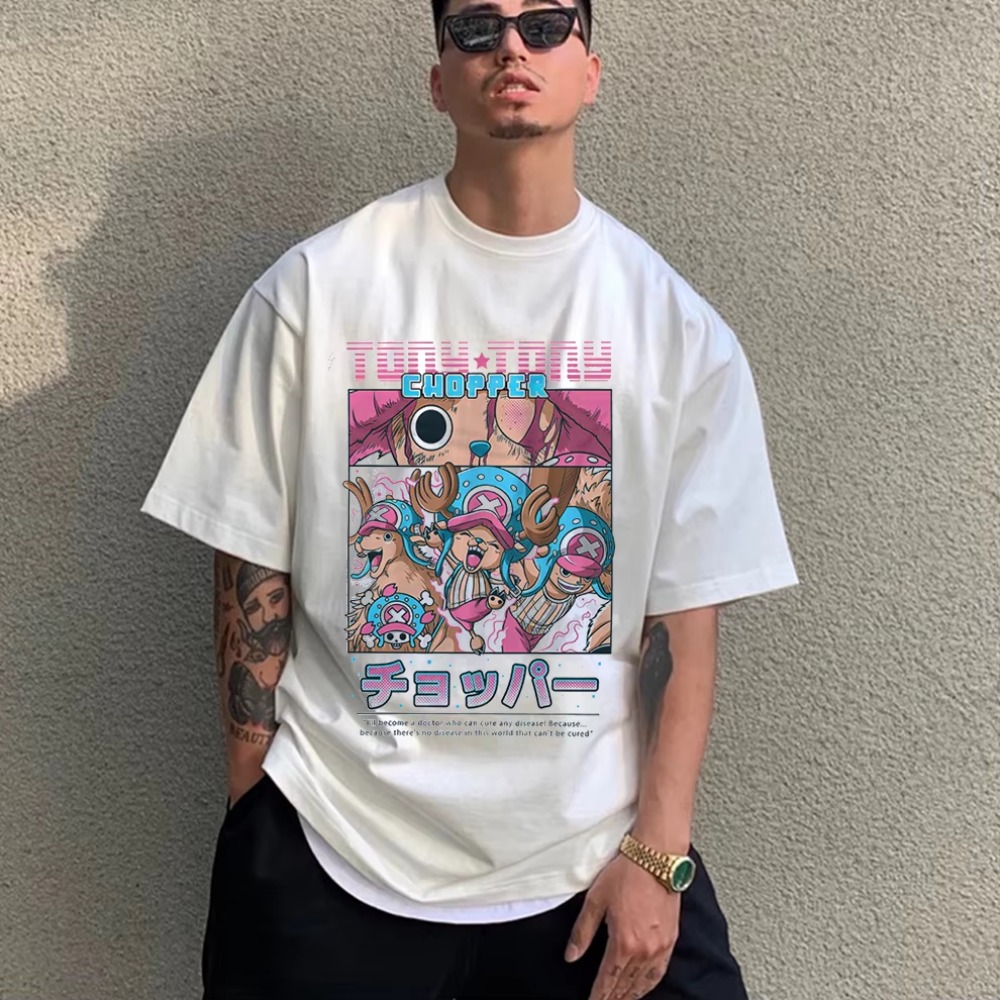 Anime Merchandise Shop - Erkek T-Shirt Anime Tek Parça Chopper