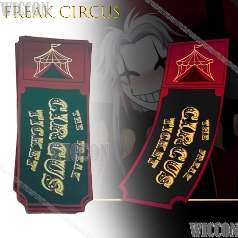 Freak Circus Bilet Kartı Kırmı - Anime Merchandise For Women incelemesi ve fiyatı