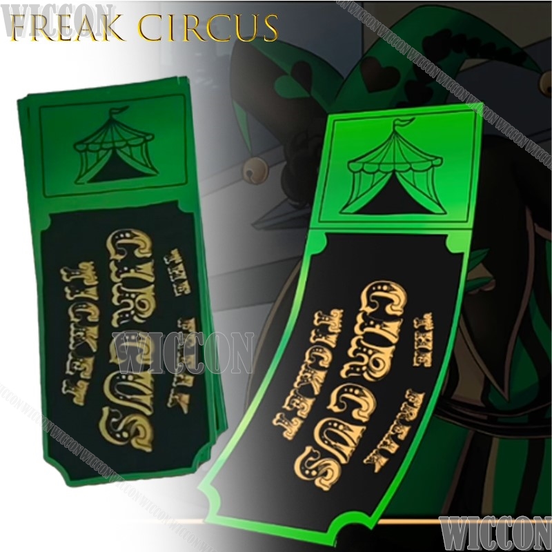 Freak Circus Bilet Kartı Kırmı - Anime Merchandise For Women incelemesi ve fiyatı